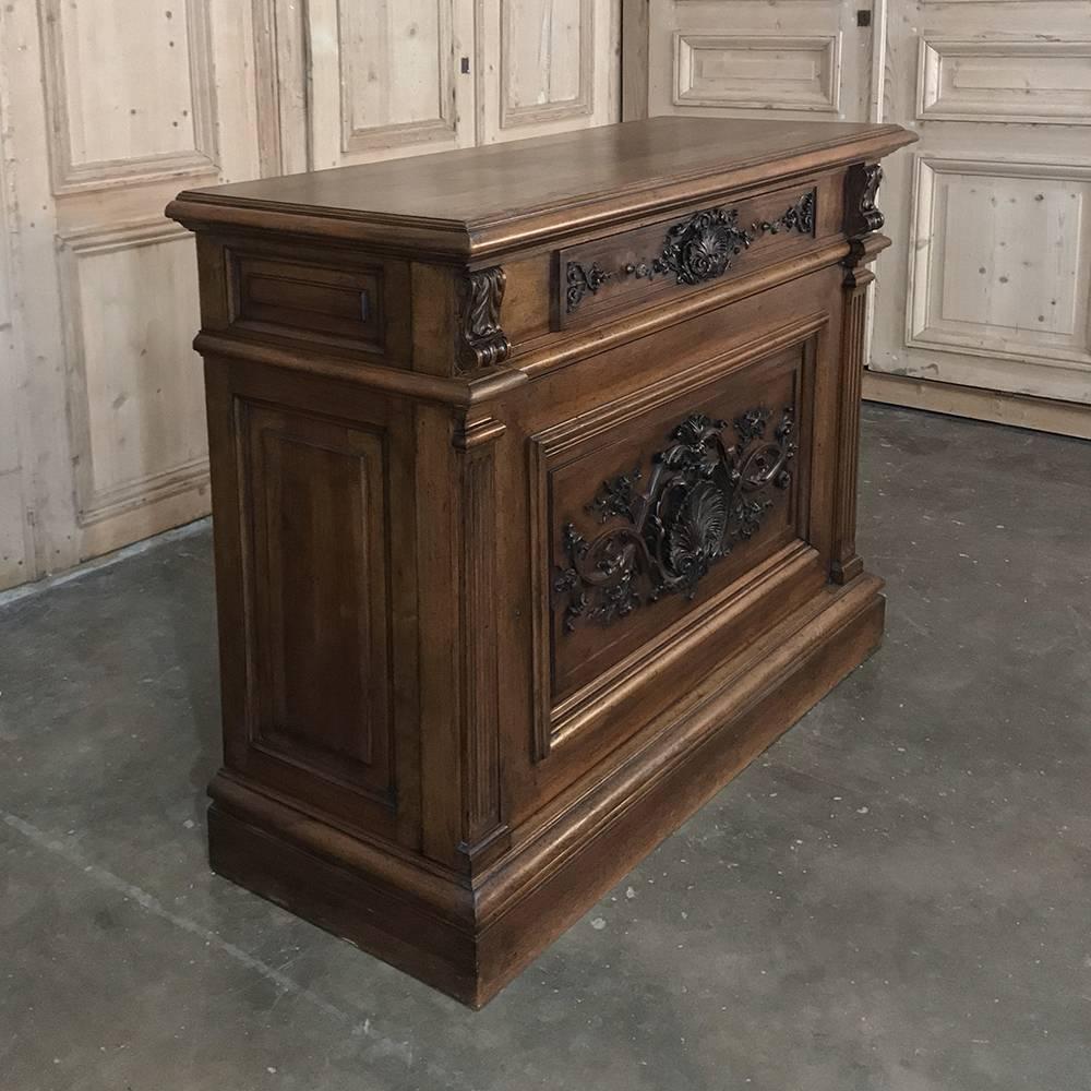 Late 19th Century 19th Century French Walnut Louis XIV Buffet or Cabinet