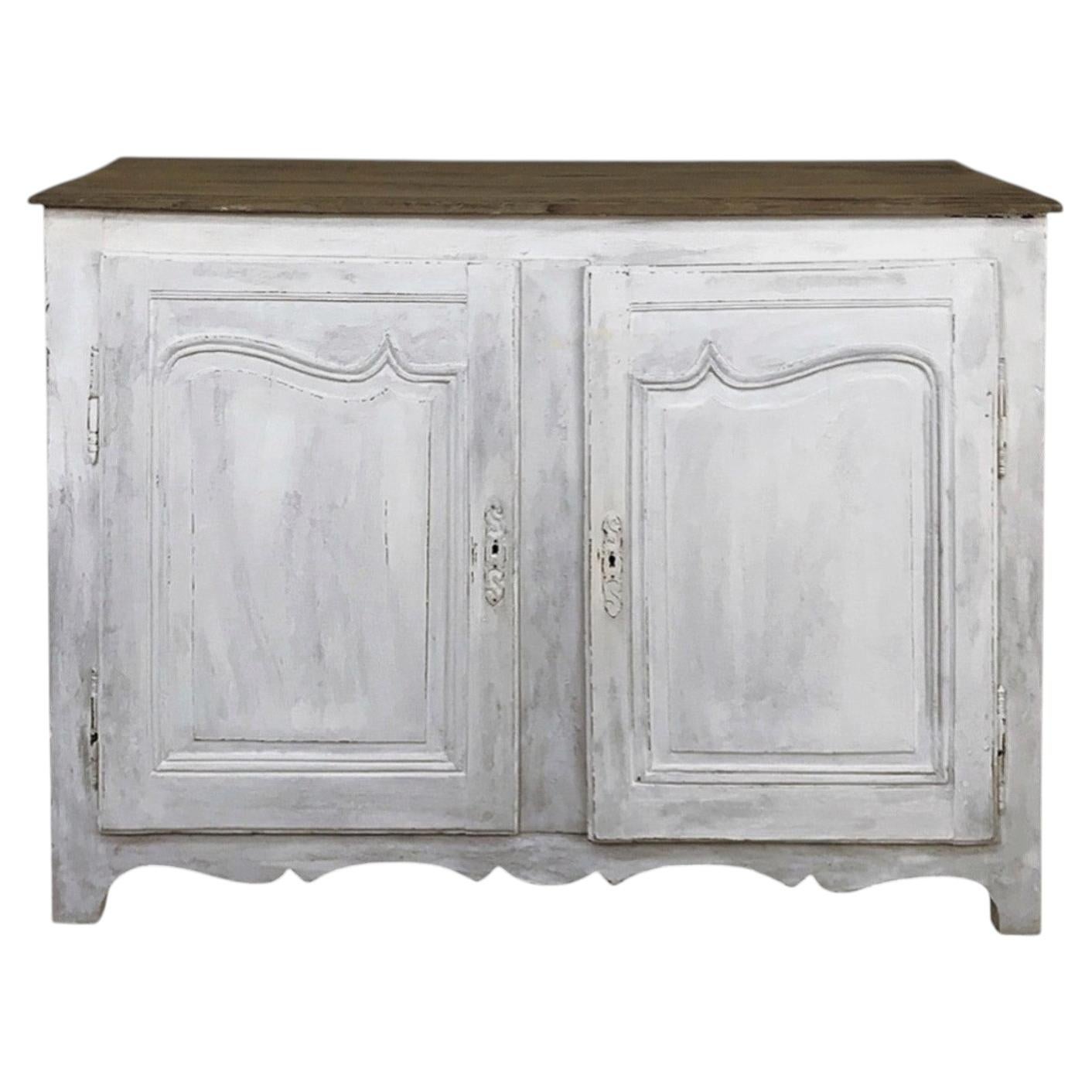 18th Century Country French Provincial Painted Buffet