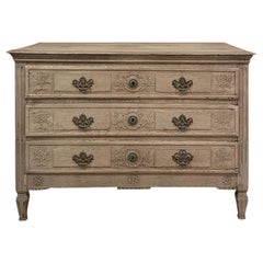 18th Century Country French Louis XVI Neoclassical Commode in Stripped Oak