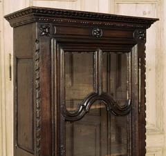 18th Century Rustic Country French Vitrine from Normandy