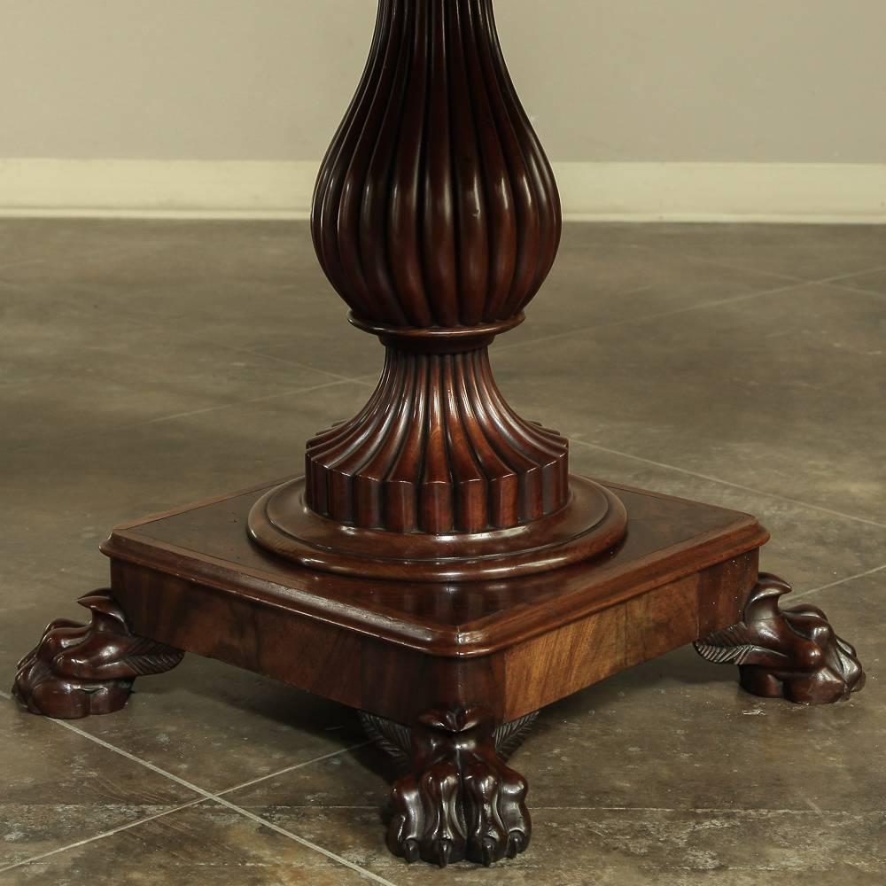 19th Century Louis Philippe Marble-Top Center Table In Excellent Condition In Dallas, TX