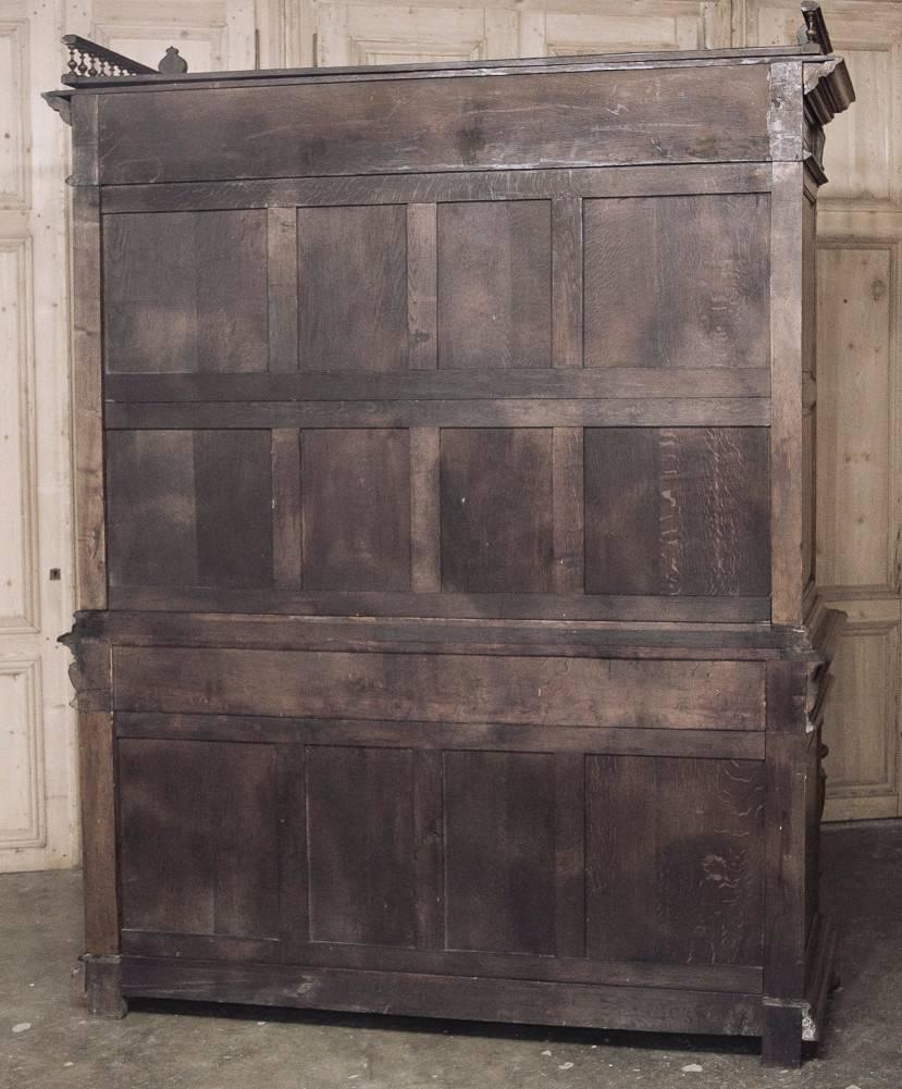 19th Century French Walnut Renaissance Bookcase 5