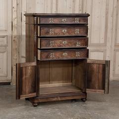 19th Century Empire Rosewood Cabinet or Commode with Ormolu Bronze Mounts