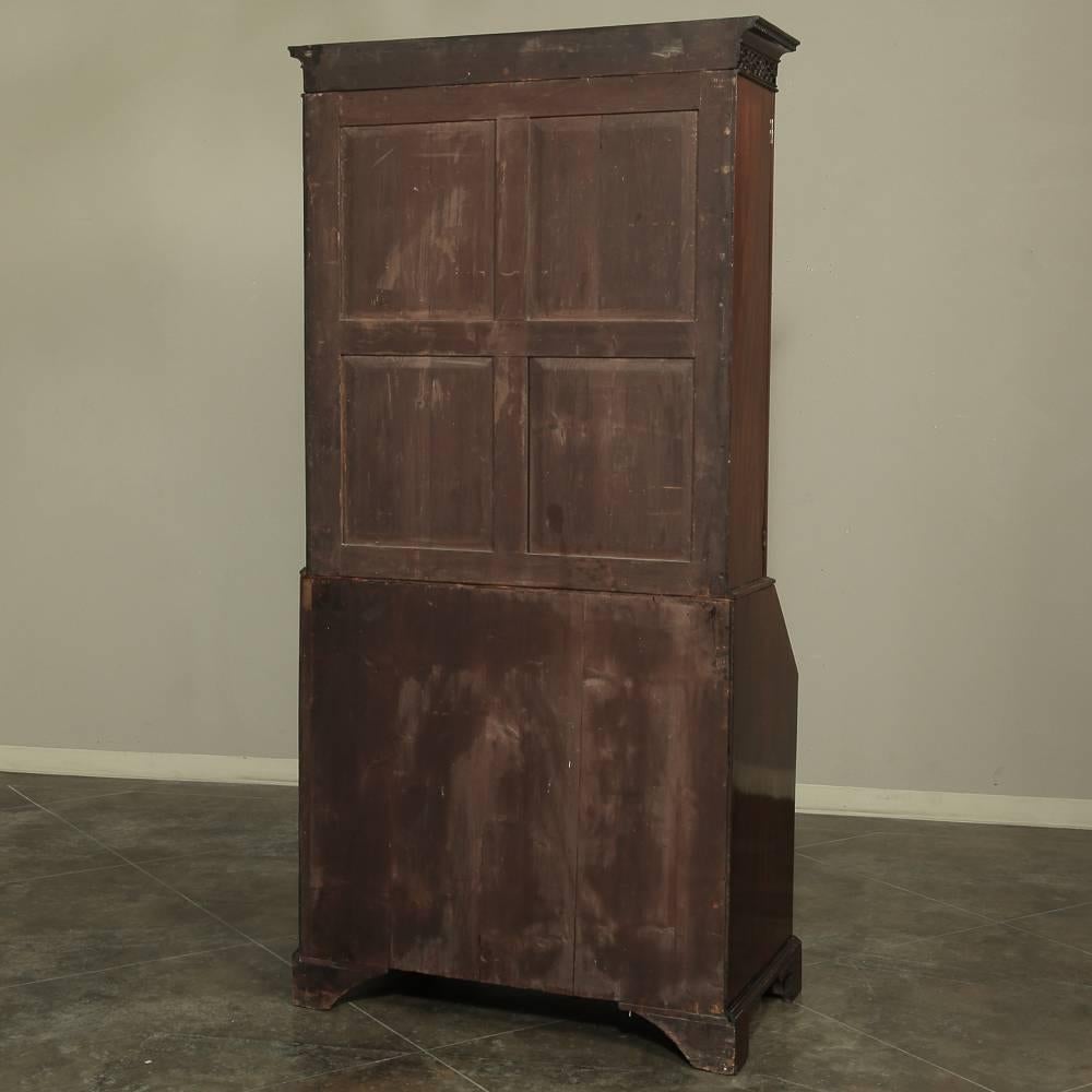 19th Century Mahogany English Secretary, Bookcase by Thomas Wilson (1799–1854) 3