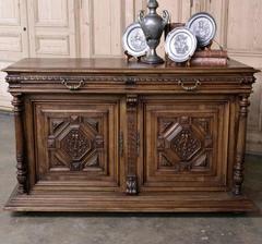19th Century French Walnut Renaissance Buffet