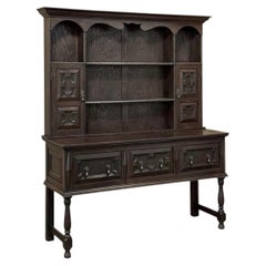 Vintage Welsh Oak Sideboard, Hand-Crafted, British Colonial, Mid-1900s