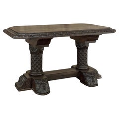19th Century French Gothic Revival Library Table