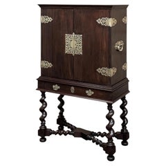 19th Century Dutch Collector’s Cabinet with Brass Hardware