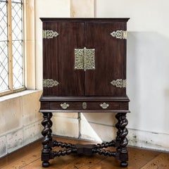 19th Century Dutch Collector’s Cabinet with Brass Hardware