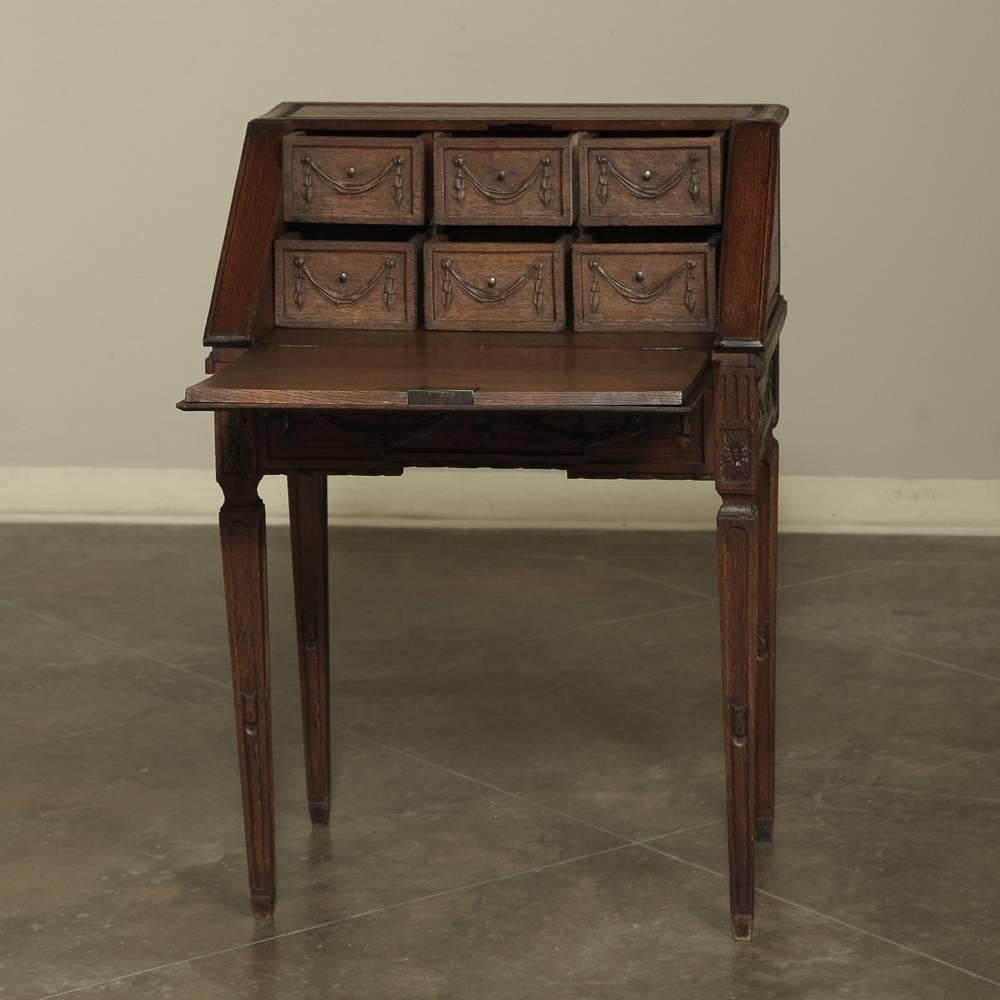 19th Century Country French Neoclassical Secretary In Excellent Condition In Dallas, TX