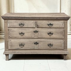 18th Century French Neoclassical Chest of Drawers in Stripped Oak