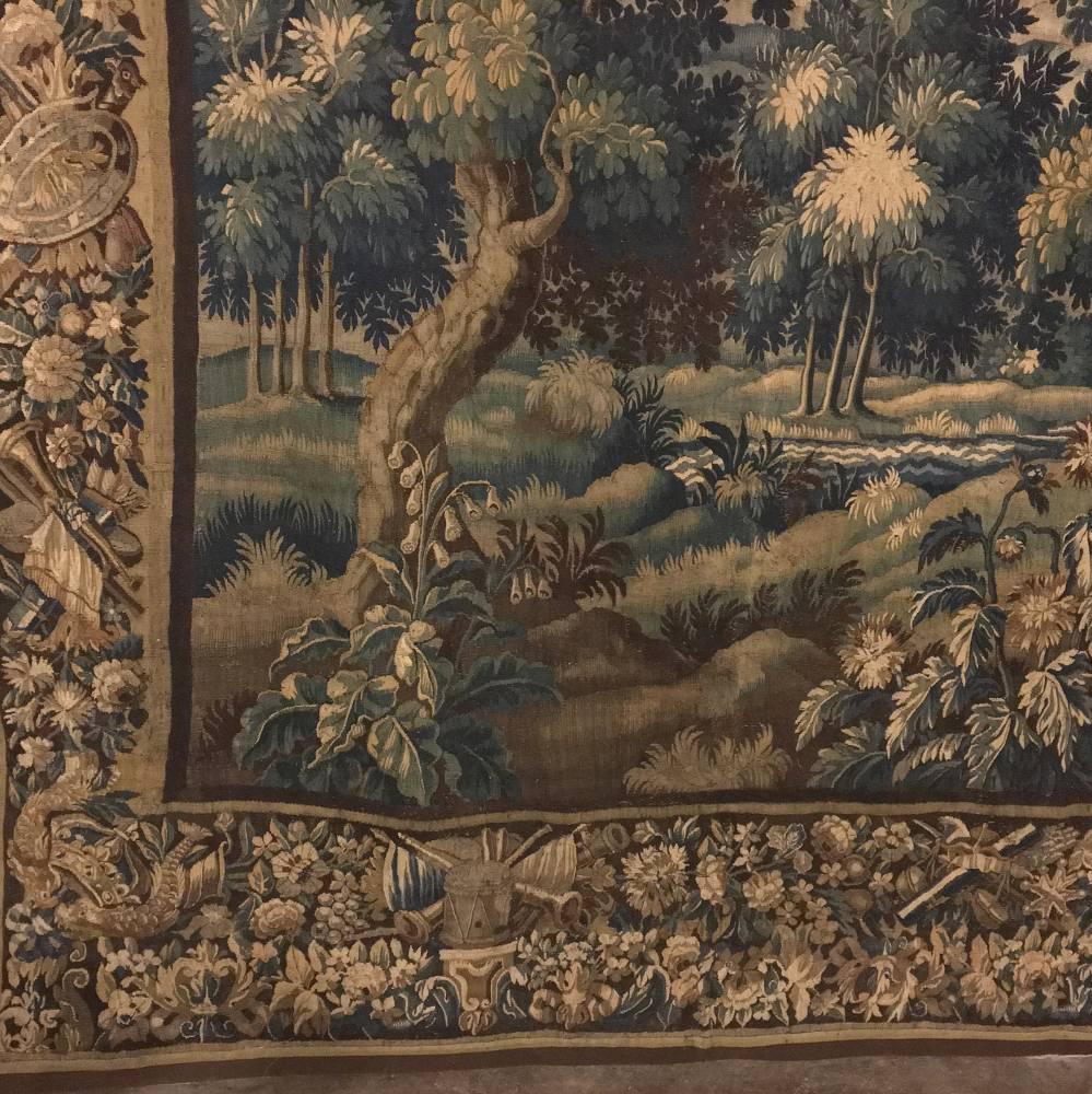 Belgian Grand 17th Century Oudenaarde Flemish Antique Tapestry
