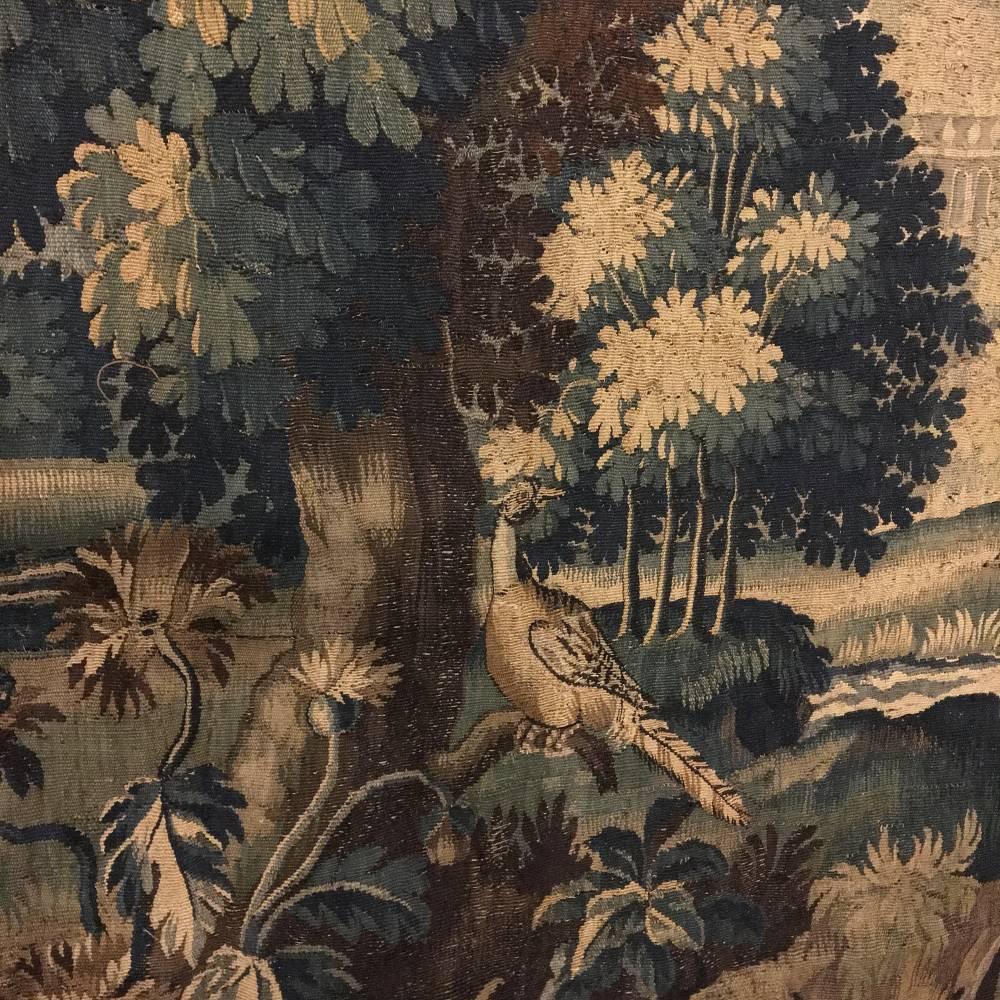 Grand 17th Century Oudenaarde Flemish Antique Tapestry 4