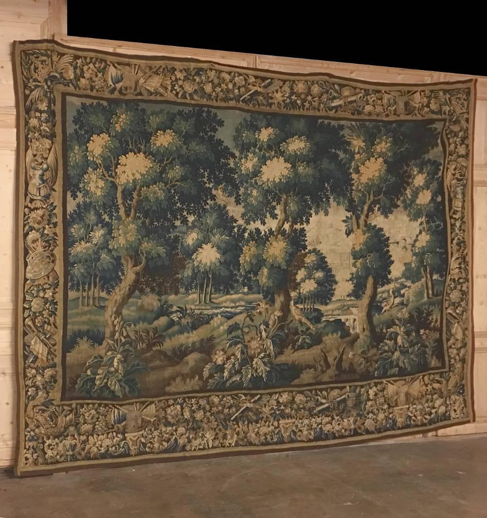 Grand 17th Century Oudenaarde Flemish Antique Tapestry 5