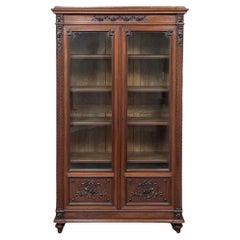 19th Century French Louis XVI Walnut Bookcase