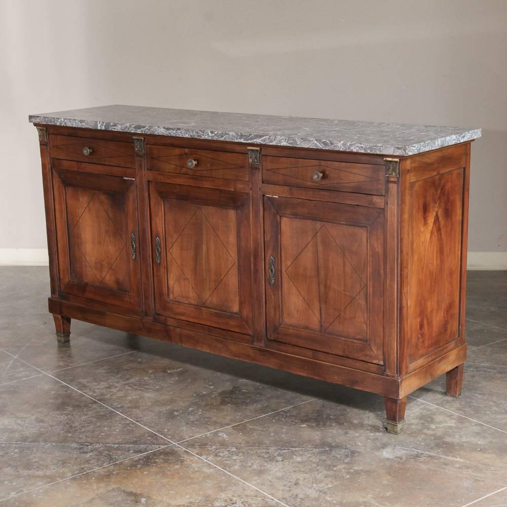 marble top buffet