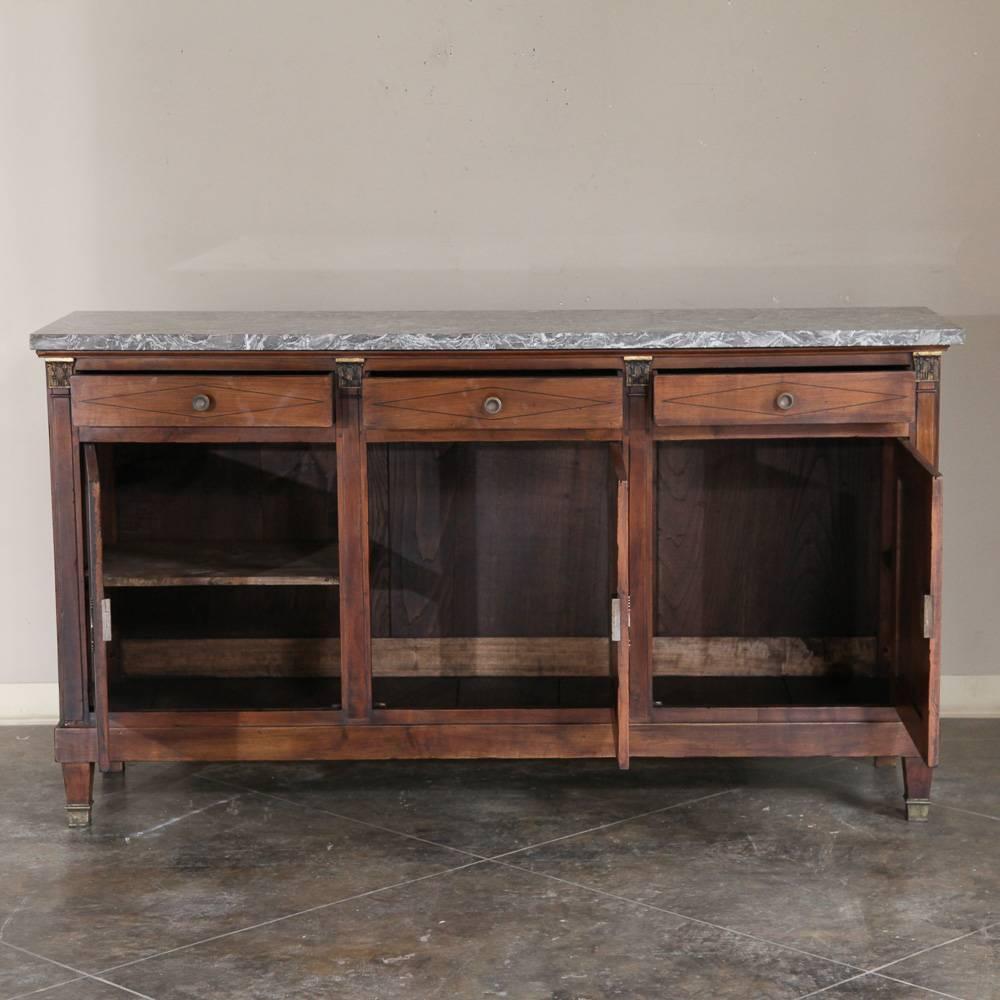 marble topped buffet