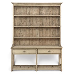 18th Century English Country Stripped Pine Dresser