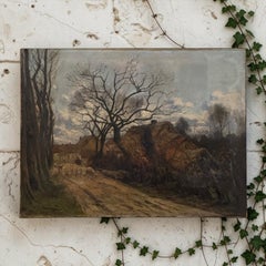 Late 19th Century Pastoral Oil Painting Signed J.B. François
