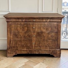 19th Century French Louis Philippe Walnut Commode
