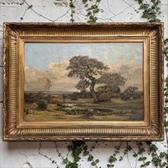 Gerahmtes Ölgemälde auf Leinwand aus dem 19. Jahrhundert von Théodore Baron (1840–1899)