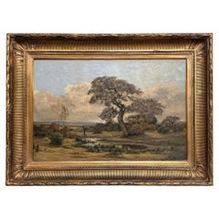 Framed 19th Century Oil Painting on Canvas by Théodore Baron (1840-1899)