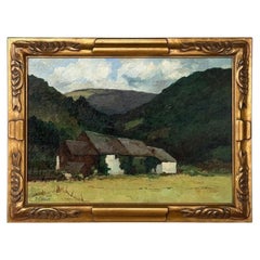 Framed Oil Painting on Canvas by Pierre Colson 'Farmhouse in the Ardennes'