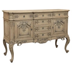 Antique Liege Regence Style Country French Buffet ~ Credenza in Stripped Oak