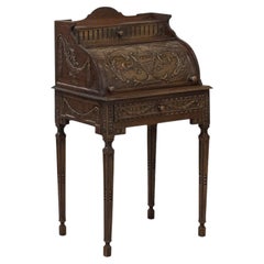 19th Century French Louis XVI Fruitwood Cylinder Cabinet ~ Nightstand