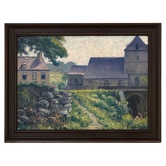 Framed Oil Painting on Canvas by Eugene Colignon (1876-1961)
