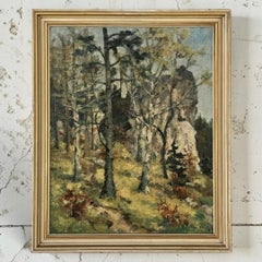 Antique Framed Oil Painting on Canvas by Arthur H. Maillien (1888-1962)