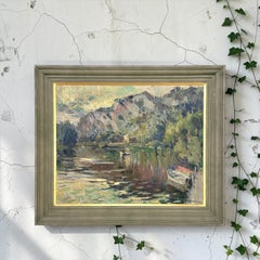 Antikes impressionistisches Ölgemälde auf Leinwand von Albert Chavepeyer (1899–1986)