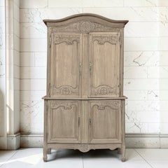 19th Century Country French Normandy Louis Philippe Period Buffet a Deux Corps