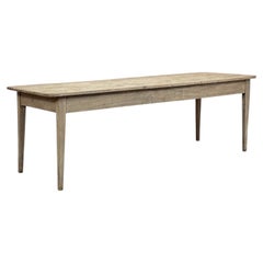 18th Century Country French Louis XVI Period Rustic Elmwood Dining Table