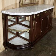 19th Century French Louis XVI Style Marble-Top Ormolu Buffet by Maison Krieger