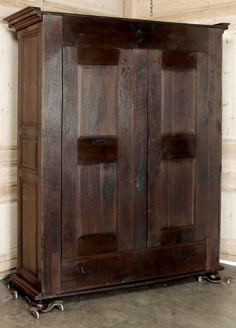 The stunning artistry of this splendid specimen was produced entirely from skilled hand-crafted labors performed by obviously talented artisans almost 300 years ago! Found in the Lorraine region, it features an elegantly restrained molded framework