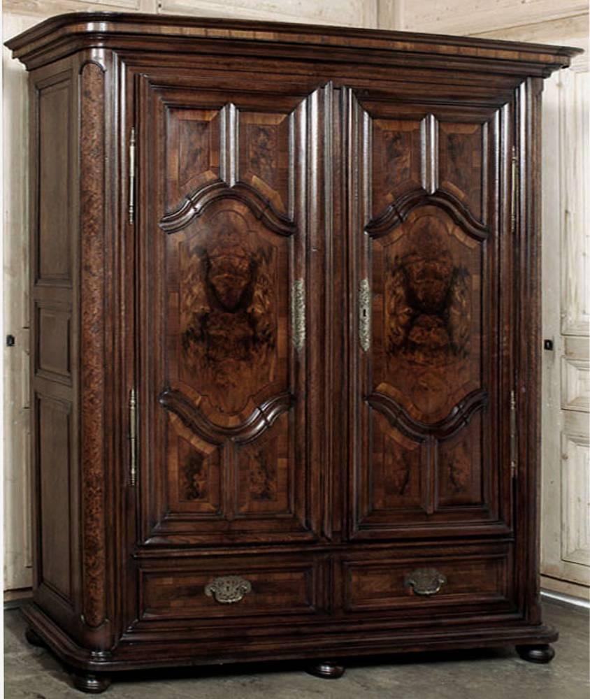 18th Century Antique French Marquetry Armoire from Lorraine, circa 1730 2