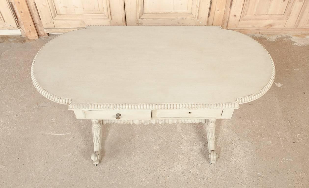 Late 19th Century Antique French Baroque Painted Writing Table/Desk