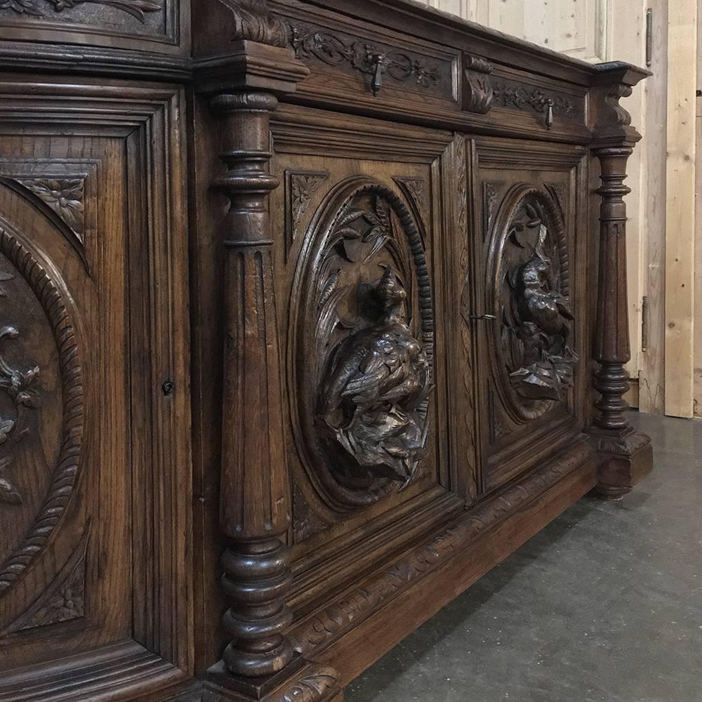 19th Century French Renaissance Hunt Buffet 4