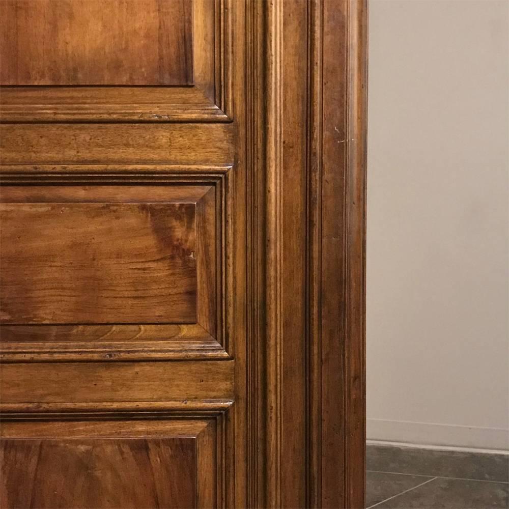 Vintage Country French Walnut Armoire 1
