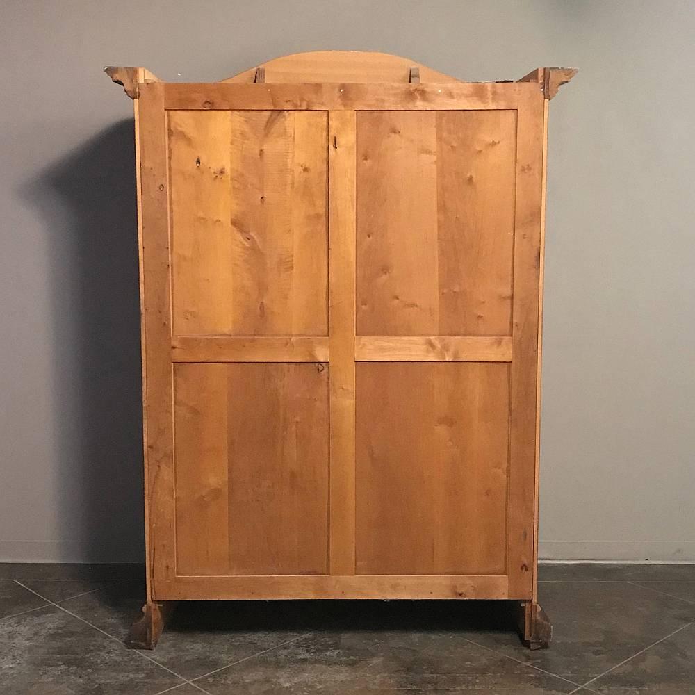 Vintage Country French Walnut Armoire 2