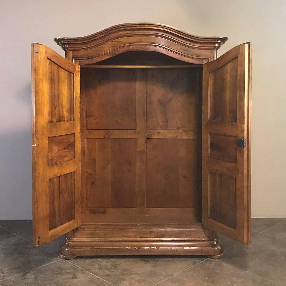 Vintage Country French Walnut Armoire 3