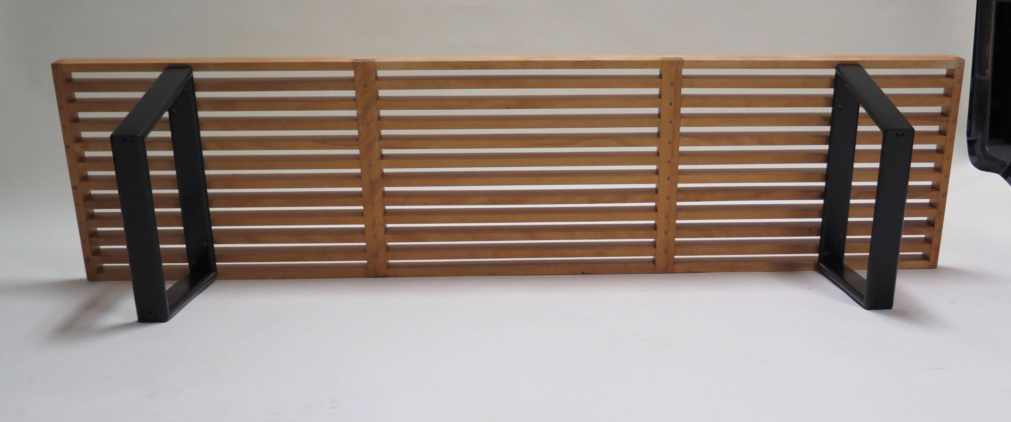 Mid-20th Century 1950 George Nelson Slat Bench