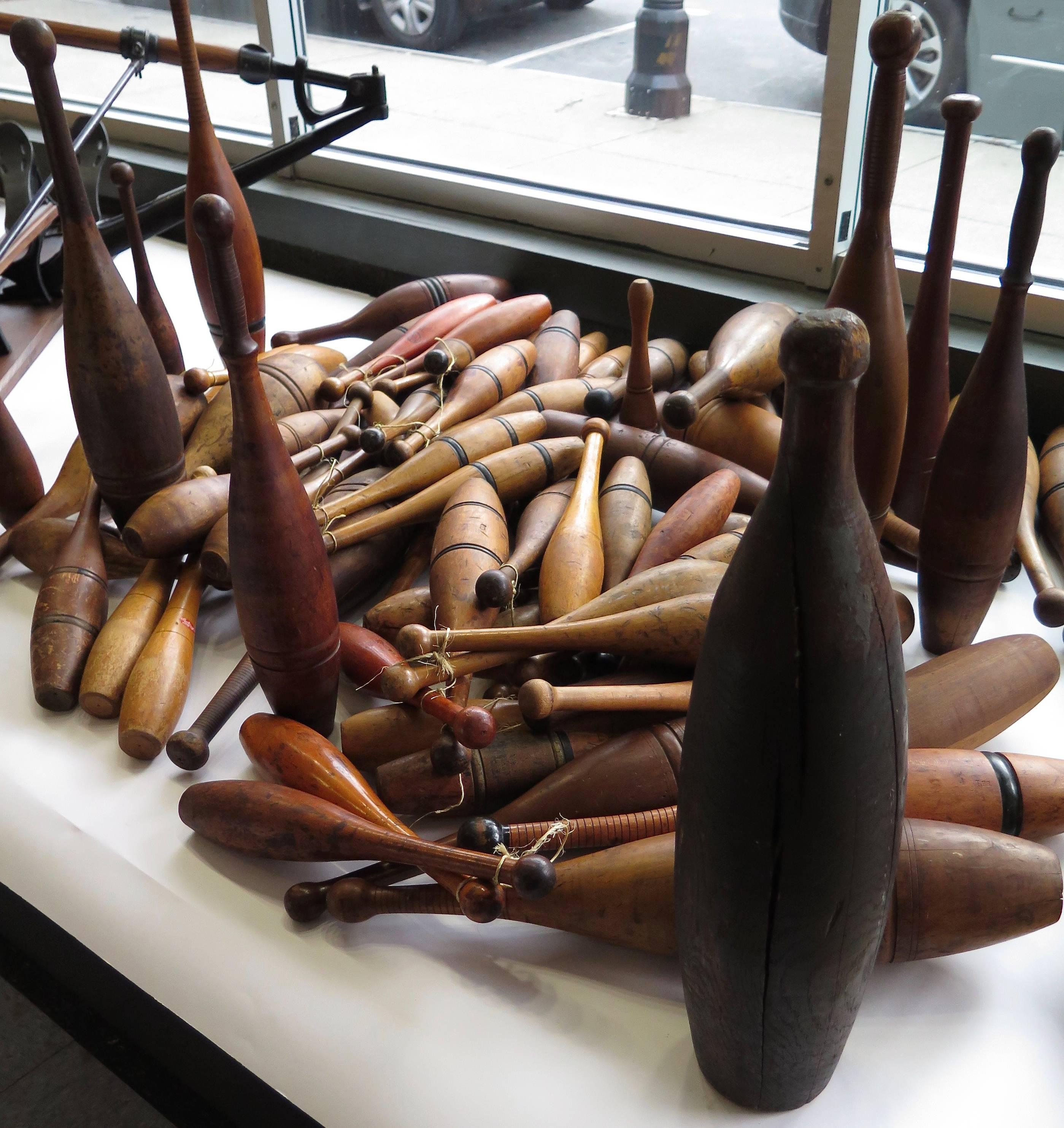 Wood Amazing Collection of Indian Clubs, Weight Clubs, and Juggling Clubs For Sale