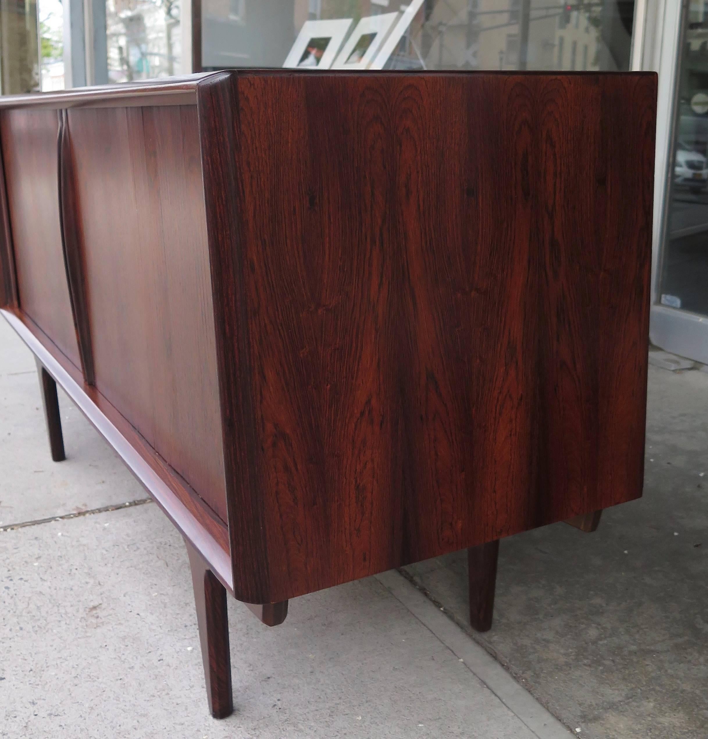 Scandinavian Modern 1950 Bernhard Pedersen & Son Rosewood Credenza