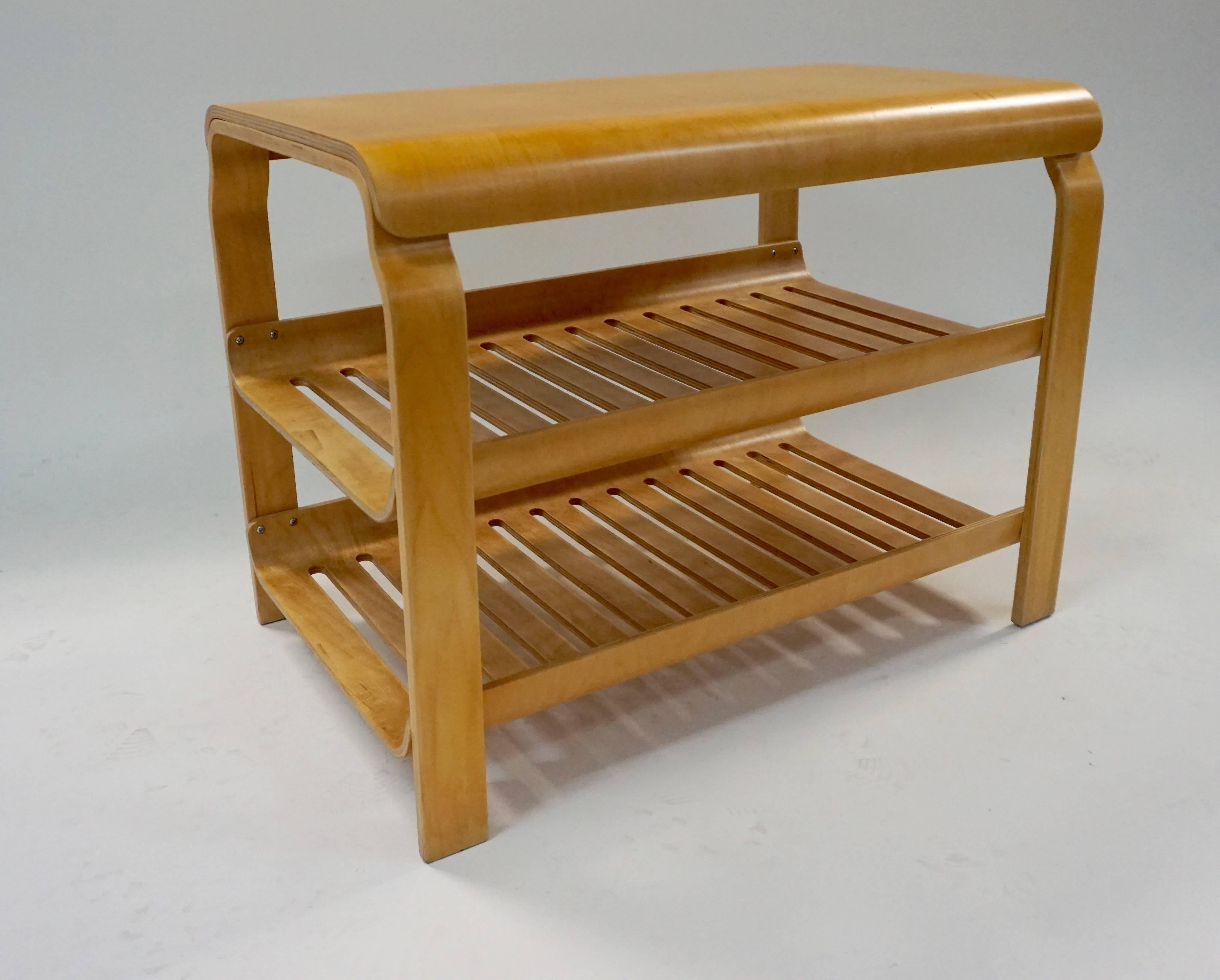Versatile Aalto Style Bent Plywood Stand In Excellent Condition In Hudson, NY