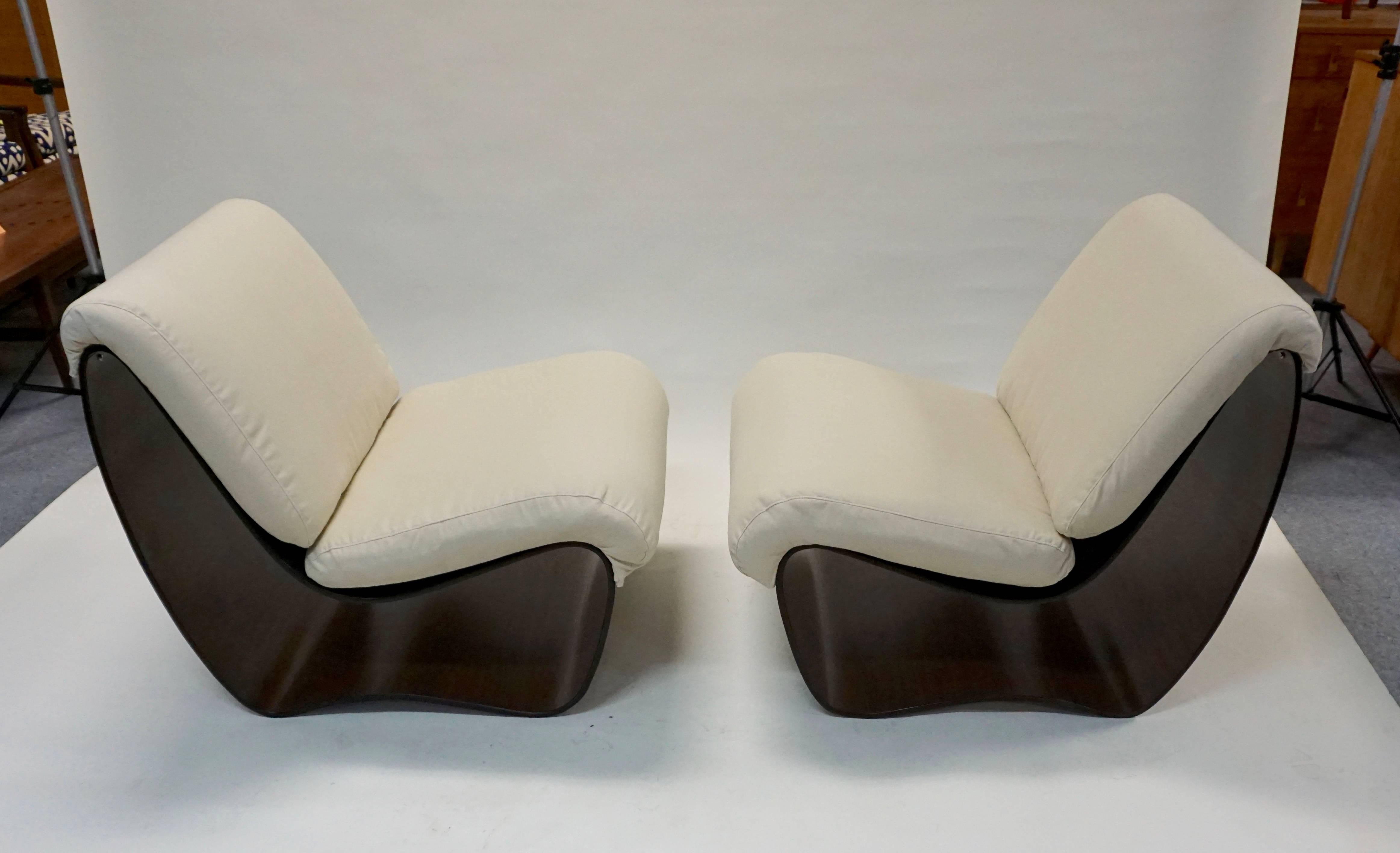 Very Rare 1950 Pair of Plycraft Chairs by Norman Cherner 2