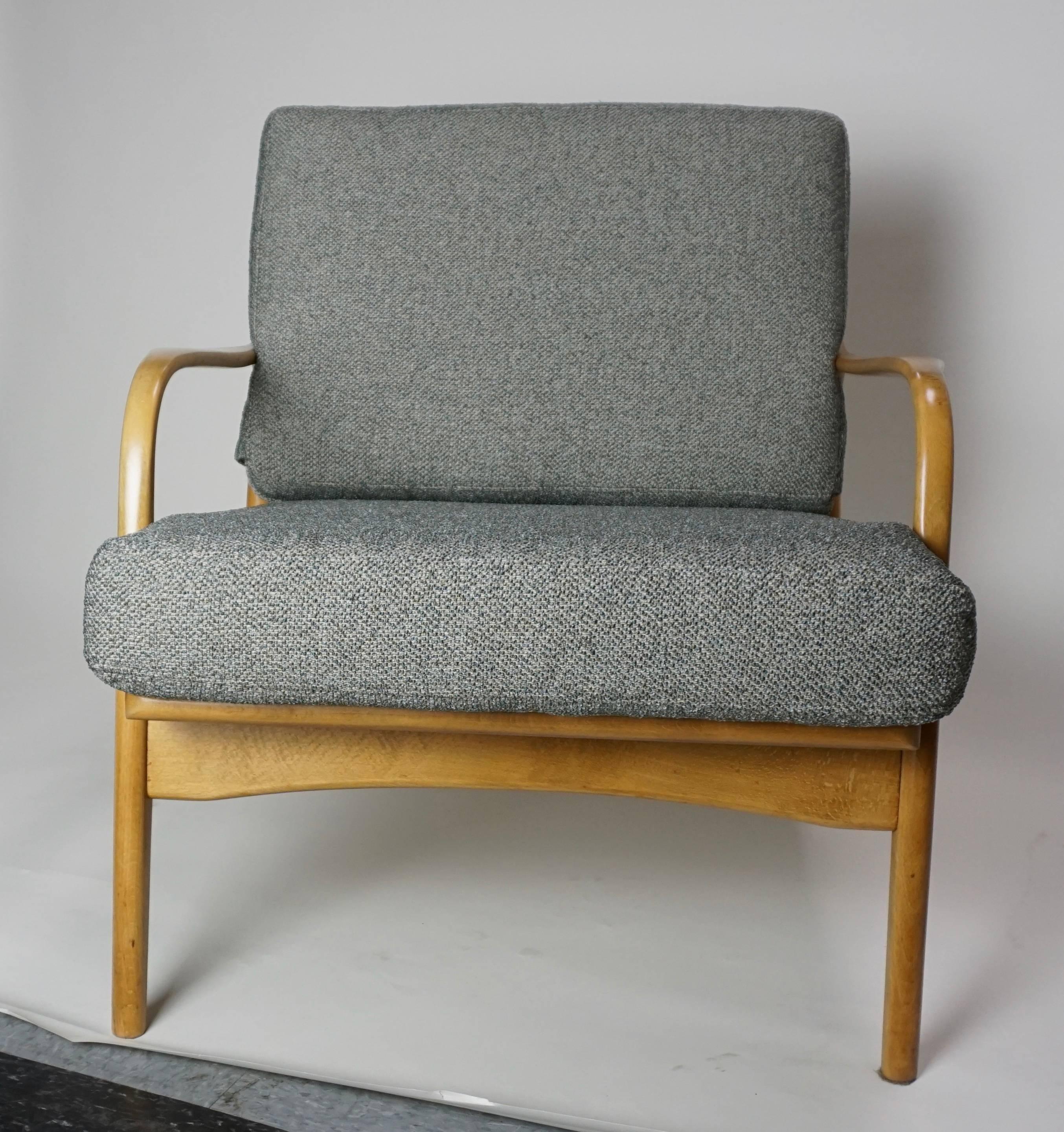 Mid-Century Modern 1960 Adrian Pearsall model 2315-c Bent Arm Lounge Chair-Pair