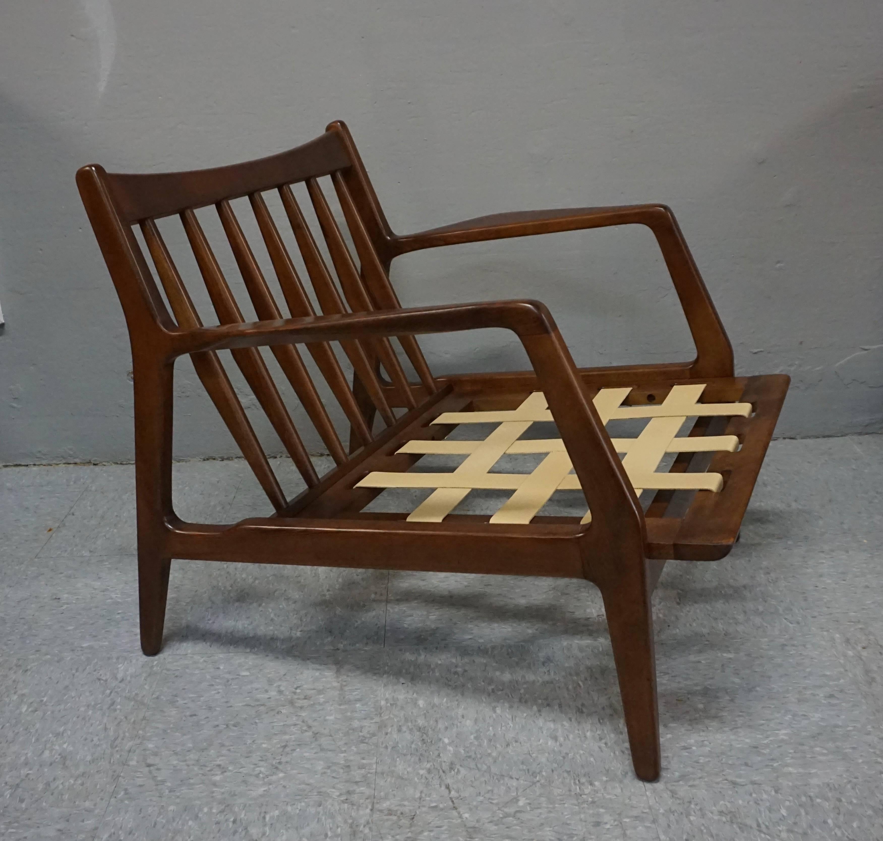 Danish Ib Kofod-Larsen Pair of Lounge Chairs For Sale