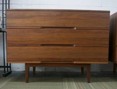 1960 Pair of Unique Walnut Dressers